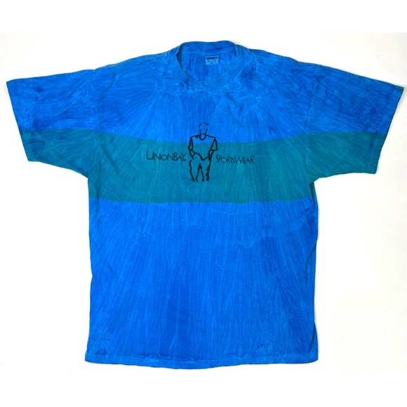 UNIONBAY Shirts Unionbay Sportswear Tshirt Mens Big Vintage Blue